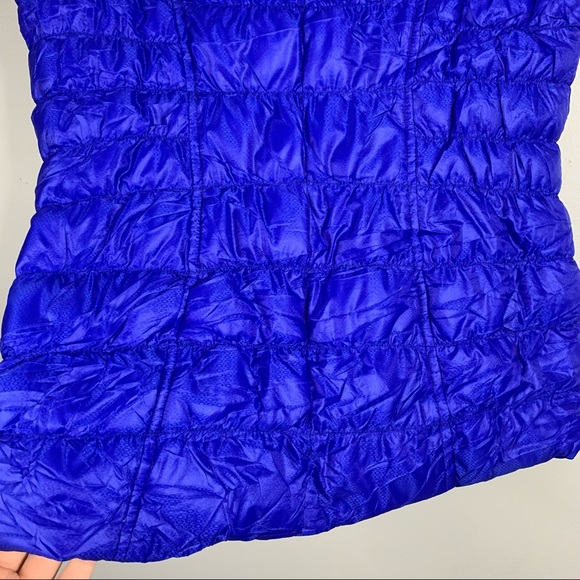 Athleta Royal Bright Blue Downalicious Goose Down Puffer Vest Women's Small S - Picture 7 of 11
